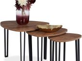 Set of 3 Triangular Side Tables - Free Delivery Nationwide