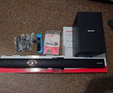 Sharp 2.1 160w slim soundbar and wireless subwoofer HT-SBW182