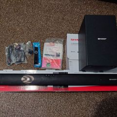 Sharp 2.1 160w slim soundbar and wireless subwoofer HT-SBW182