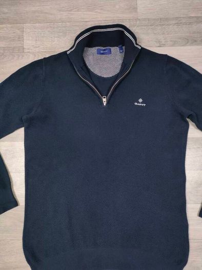 Gant Half ZIP Cotton Jumper Mens M/L