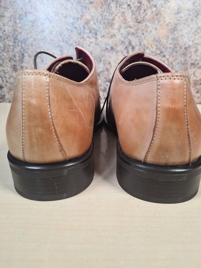 mens CLARKS GOLD COAST shoes brown tan leather square toe Size UK 10 EU 44 BRAND NEW