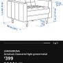 Ikea Landskrona sofa armchair and footstool Image 4