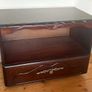 Solid Rossmore Mahogany TV Unit | Compact Storage Cabinet on Wheels Image 2