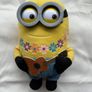 Minion Guitar Fun In Paradise Plush Despicable Me Used DAMaged Head BANd Please look at the pictures Image 10