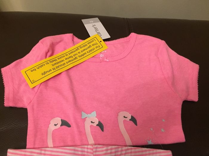 Carter  Pyjamas Size 4 T New with tags