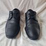 ecco tray tech single toe shoes Size 9 eu 44 black leather in good condition Image 2