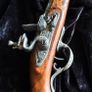 decorative 18th-century style flintlock pistol replica Image 5