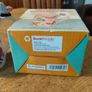 Butterfly Shaped Handle Ceramic Mug, decorated with various colorful butterfly graphics. 3D ceramic butterfly molded directly onto the handle. New in Box. Image 3
