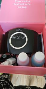 nail lamp and gel polish and nail tips