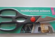 Keep It Handy Multifunction Scissors Kitchen Shears Heavy Duty Sharp Cutter Bottle Opener Black