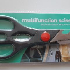 Keep It Handy Multifunction Scissors Kitchen Shears Heavy Duty Sharp Cutter Bottle Opener Black