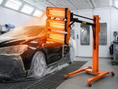 Infrared Curing Lamp, 3300W, Car Paint Dryer with Holder, Timer 1-60 Min, Heating Cabin Cooking Spray 0.8, Curing Lamp for Repair Drying