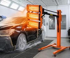 Infrared Curing Lamp, 3300W, Car Paint Dryer with Holder, Timer 1-60 Min, Heating Cabin Cooking Spray 0.8, Curing Lamp for Repair Drying