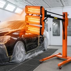 Infrared Curing Lamp, 3300W, Car Paint Dryer with Holder, Timer 1-60 Min, Heating Cabin Cooking Spray 0.8, Curing Lamp for Repair Drying