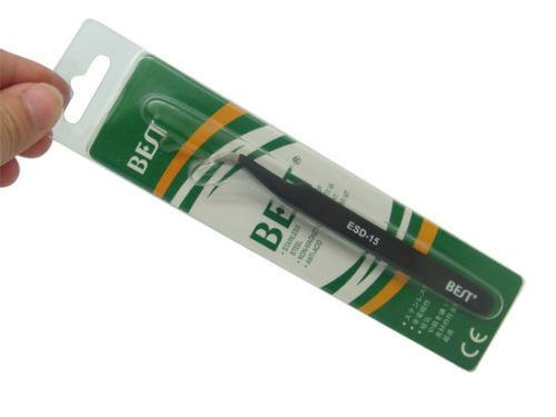 1x Antistatic Curve Tweezer Picking Tool ESD Safe ESD15