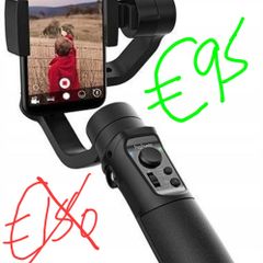 Vlogg Youtube TikTok, Hohem iSteady Mobile+ Plus 3-Axis Handheld Stabilizing Gimbal for Smartphone