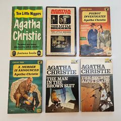 Vintage Agatha Christie Books x 6 - Vintage Crime Thriller Books - Vintage Paperback Books