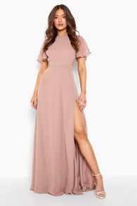 BOOHOO Chiffon Cut Out Maxi Dress Size 8!