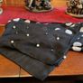 Samoon. FURTHER REDUCED.   Scarf In Black With White Polka Dots And A Littlle  Blue and Pink Also , With Decorative Pearls At The End Image 7