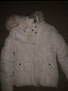 Berska White Puffer Jacket