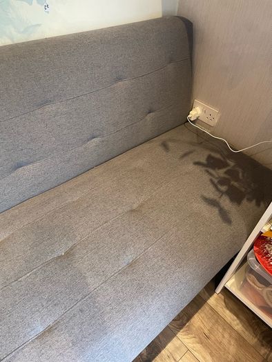 Grey sofa bed