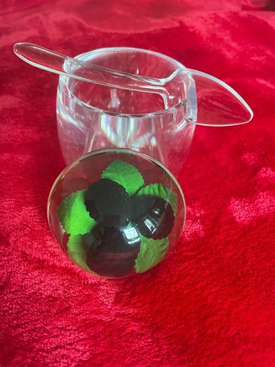 Crystal sugar bowl