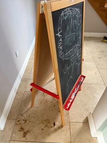 Large Double Sided Wooden Childrens Art Easel