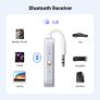 Bluetooth 6.0 Transmitter Receiver, Dual Connection, 18H Long Playtime, Mic for Calls, 2-in-1 Wireless Aux Bluetooth Adapter for TV, Airplane, Headphone, Airpods, Speaker, Car Image 9