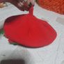 red strawberry beret Image 3