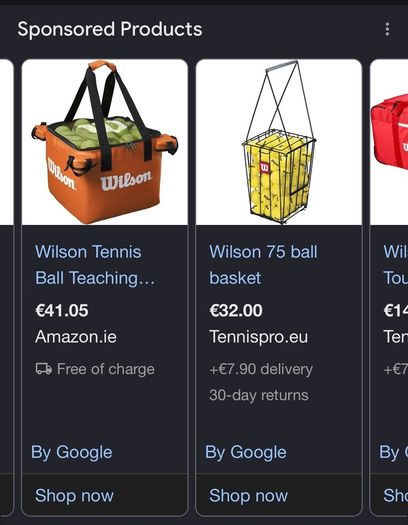 Wilson Tennis Ball Trolley Bag x3 150 Ball Capacity