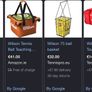Wilson Tennis Ball Trolley Bag x3 150 Ball Capacity Image 7