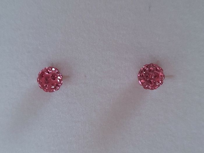 Shamballa beads earrings