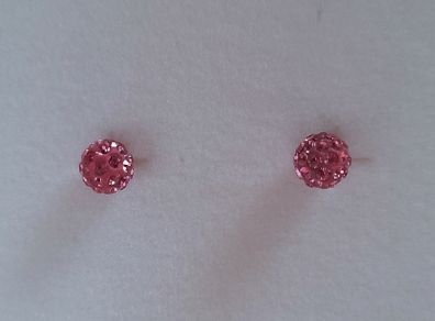 Shamballa beads earrings