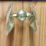 Vintage Star Wars Tie Interceptor Limited Edition Gold Tone Model Kit Amt Ertl 1995 Image 2