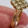Vintage 18ct Yellow Gold Diamond Cluster Ring Image 6