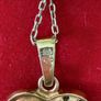Gold 925 Open Heart pendent and chain Image 3