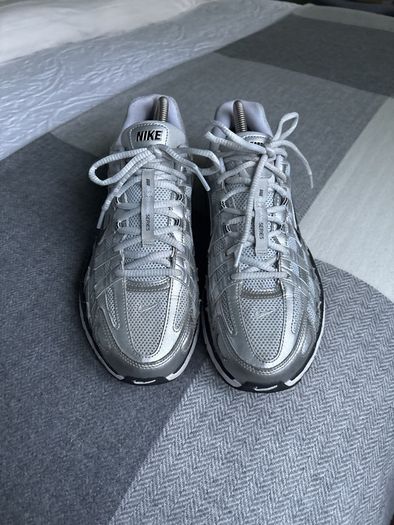Nike P-6000 Metallic Silver White