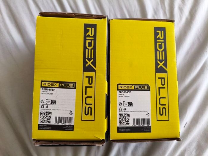 Front Set Ridex Plus 78B0145P Brake Calipers VW Audi Seat Skoda