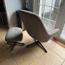 Lounge/Desk Swivel Chair and Footstool Image 2