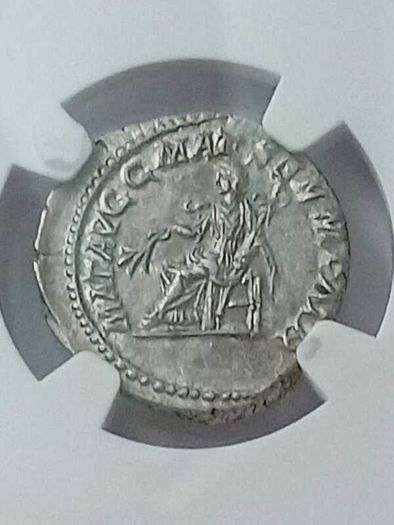 Roman Coin - Julia Domna Denarius - NGC Graded CH AU
