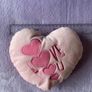 Cute Pink Heart Small Cushion Image 4