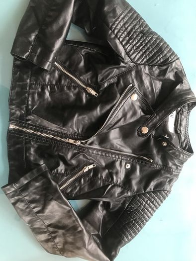 Leather look Biker Jacket