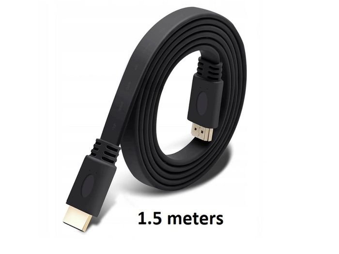 (1.5m) Hdmi To Hdmi (flat) Full Hd 1080p 4k Uhd