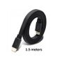 (1.5m) Hdmi To Hdmi (flat) Full Hd 1080p 4k Uhd Image 2