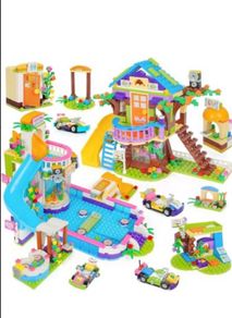 Building Bricks Set: Friends Treehouse Summer Pool Part