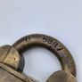 1909 Customs & Excise antique solid brass Paper-Seal Padlock (Tucker & Reeves / Hobbs & Co.) Image 3