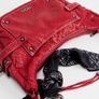URBAN OUTFITTERS BDG Reggie Scarf Red Faux Leather Sling Bag! Image 6
