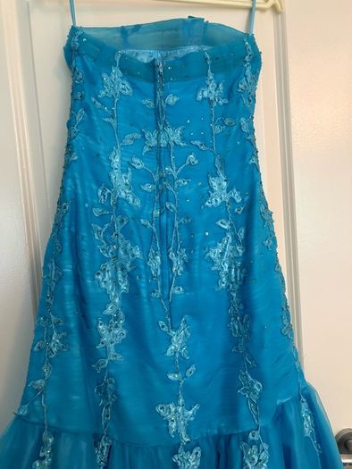 Blue evening dress