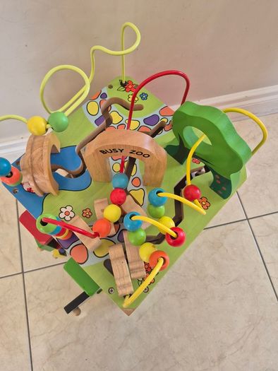 Battat Zany Zoo Wooden Activity Cube