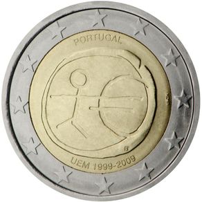 Portugal 2 Euro Commemorative Coin 2009 - EMU. UNCIRCULATED
